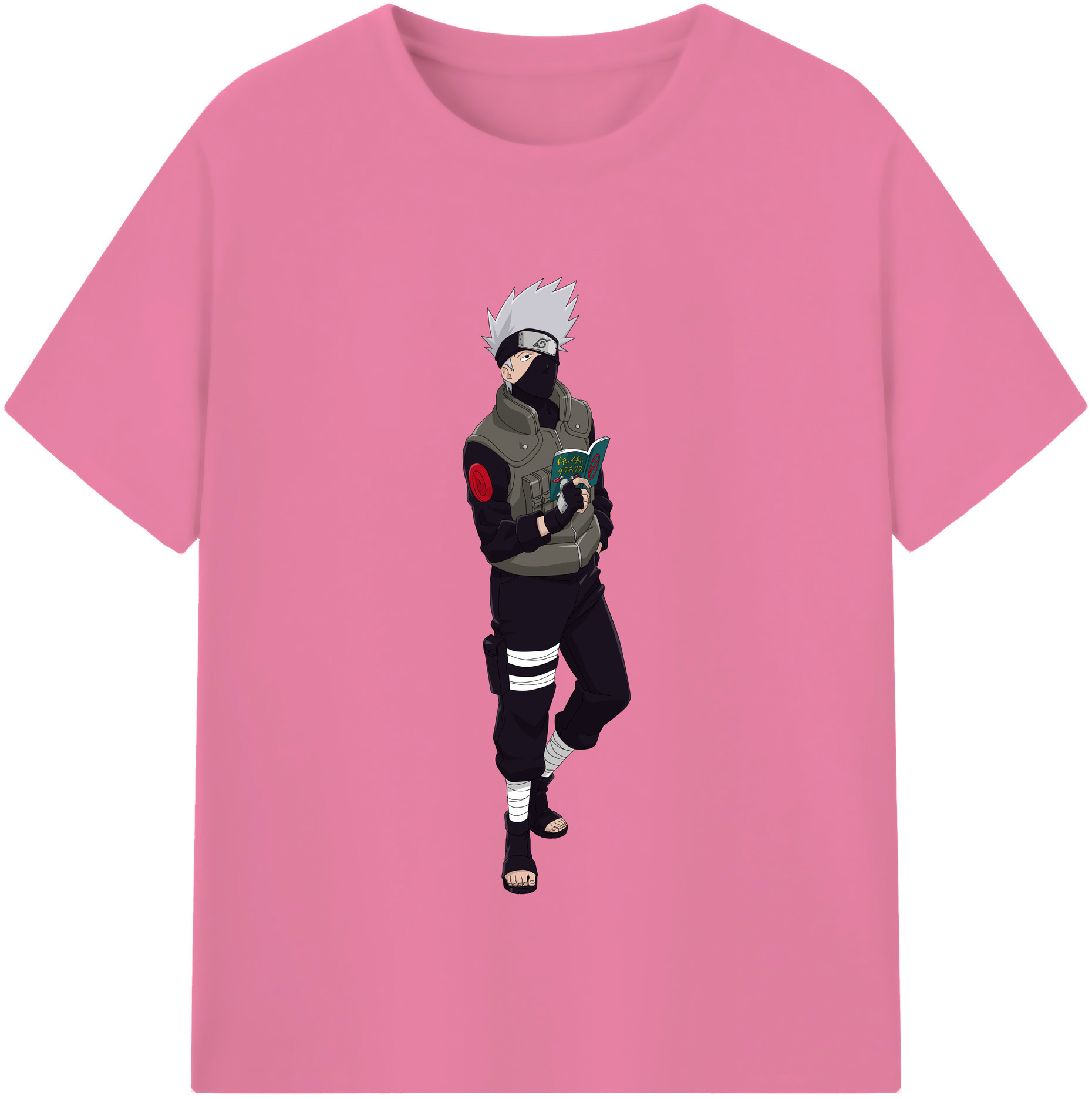 （画像用） NARUTO -ナルト- はたけ カカシ Hatake Kakashi 綿100％半袖Tシャツ（フロントプリント）